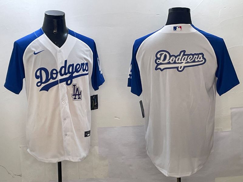 Men Los Angeles Dodgers Blank White blue Game 2025 Nike MLB Jersey style 23->los angeles dodgers->MLB Jersey